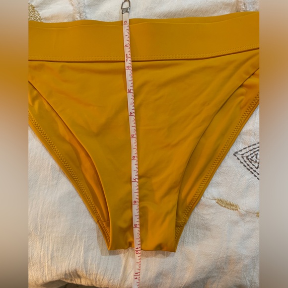 knix Golden Mustard High Neck Zip Bikini Set - Picture 8 of 11